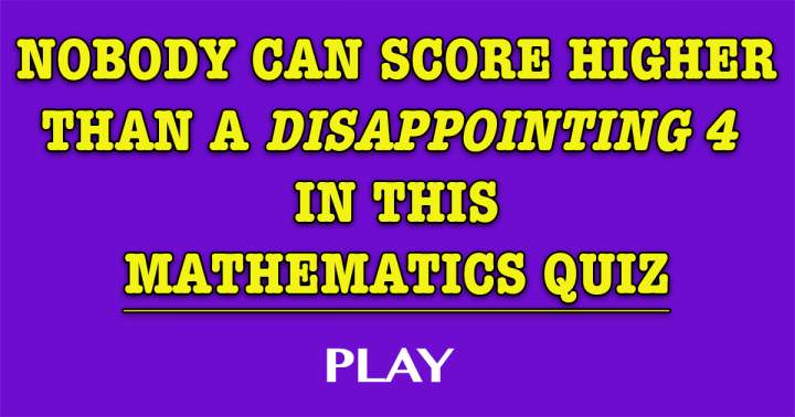 Mathematics Quiz