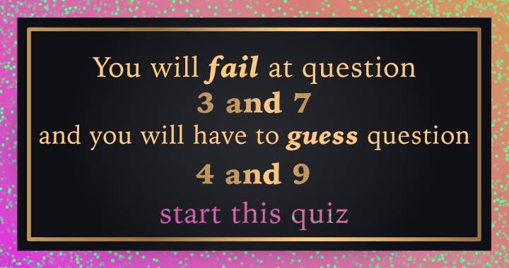 Banner for But this is considered a hard quiz! 