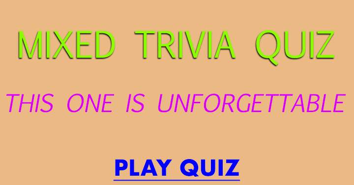 An Unforgettable Quiz