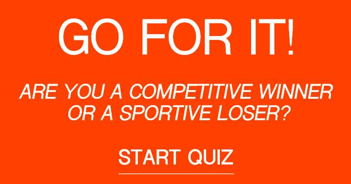 Are you going to be a winner or a loser? 