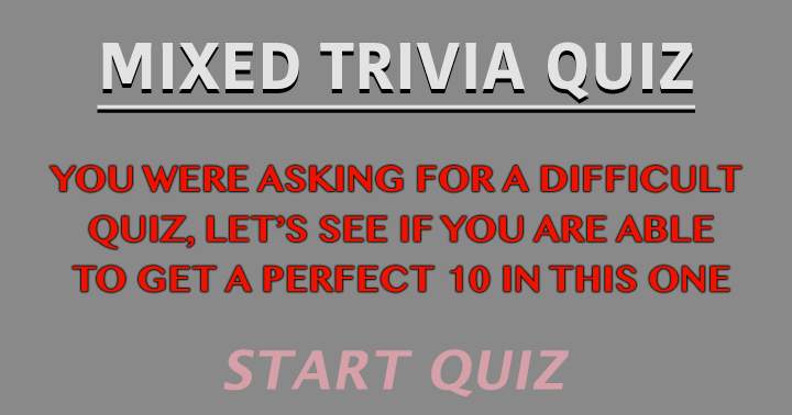 Mixed Trivia Quiz