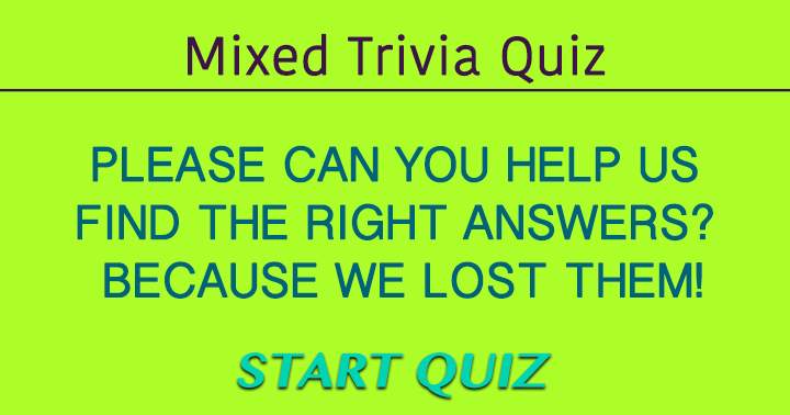 Mixed Trivia Quiz