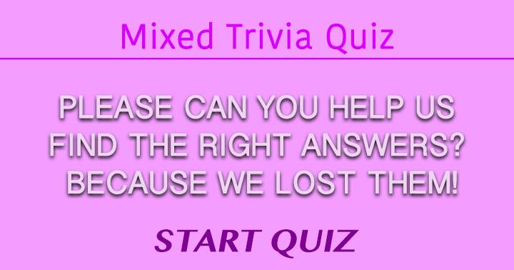 Can you give us the right answers?