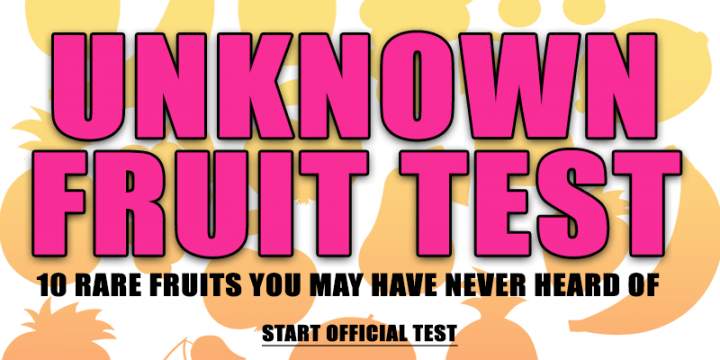 Banner for Unknown Fruit Test