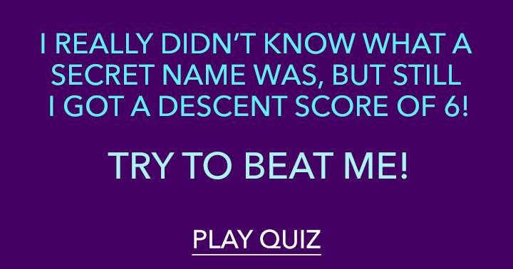 A General Knowledge Quiz