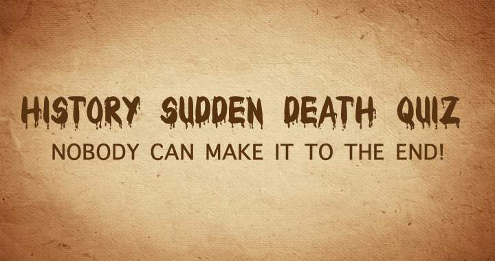 Banner for Sudden Death Quiz