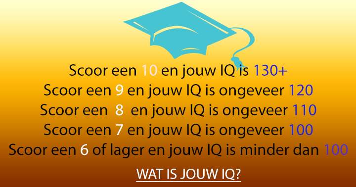 Wat is jouw IQ?