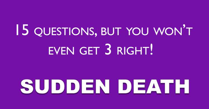 Banner for Sudden Death Quiz