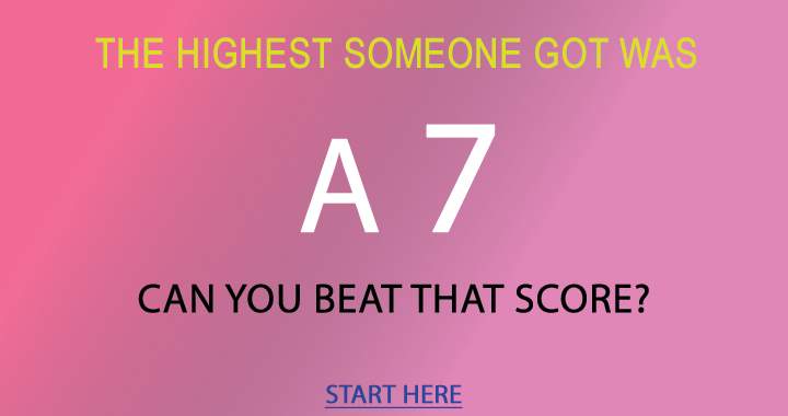 Can you beat this score?