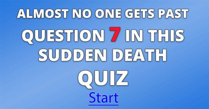 Sudden Death Quiz