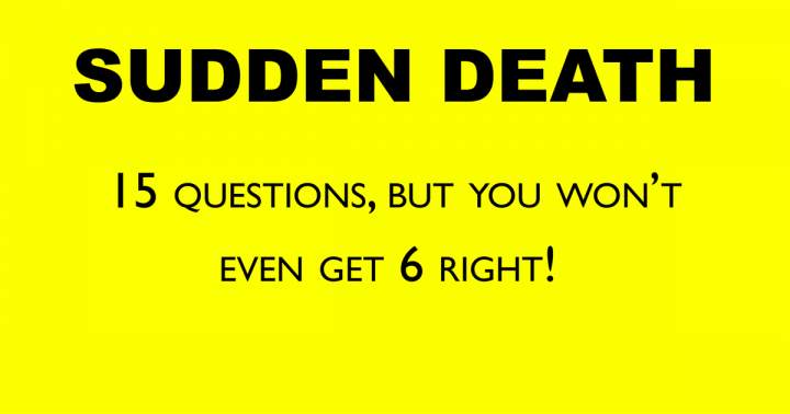 Sudden Death Quiz