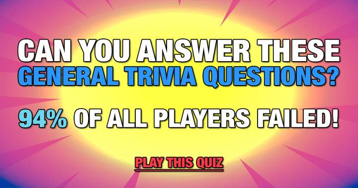 Banner for Trivia Questions in General