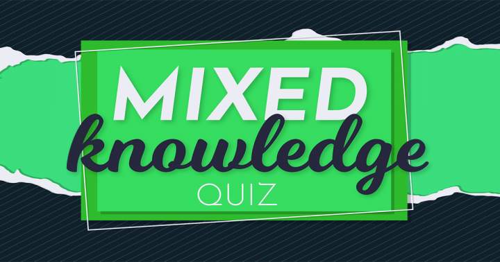 Quiz with a blend of different knowledge