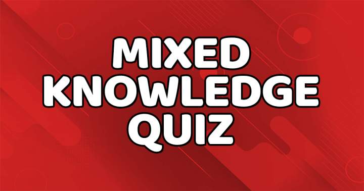 Quiz for combining knowledge.