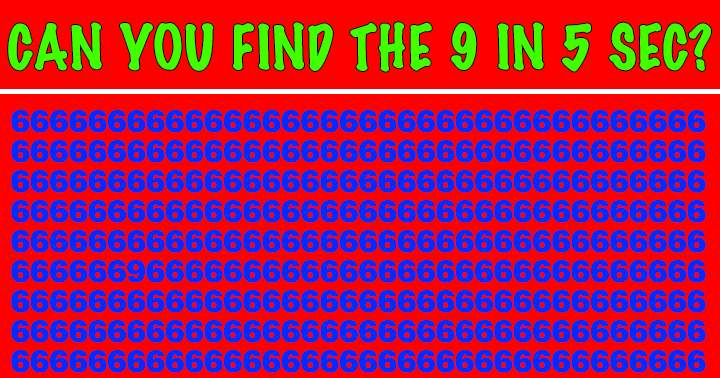 Banner for If you saw the 9 in 5 sec you stand a chance in this Math Quiz