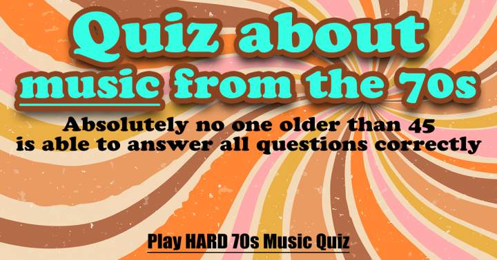 70s Music Quiz: A Challenge