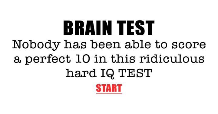 Provide an alternative sentence structure for 'Brain Test'.