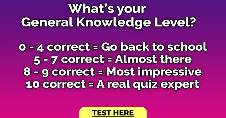 Challenging General Knowledge Quiz