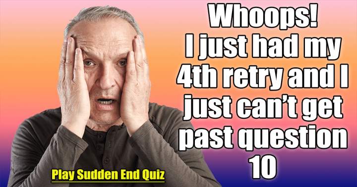 Sudden End: Challenging Knowledge Quiz