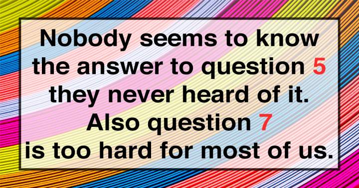 Quiz on General Knowledge