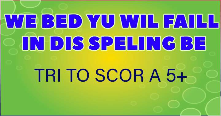 Banner for Spelling Bee