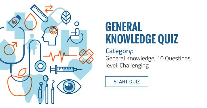 General Knowledge category, Challenging level, 10 questions.