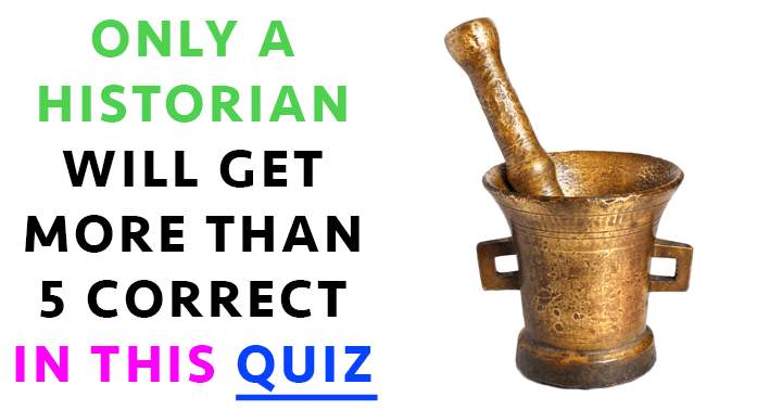 Only a Historian can achieve more than 5 correct answers.