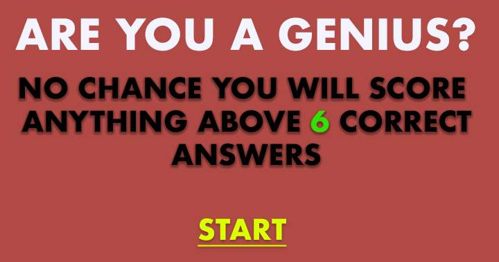 Are you a genius?