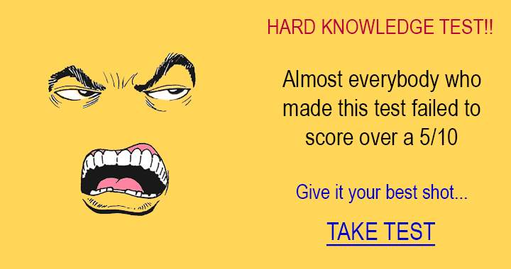 Banner for Hard Knowledge Quiz