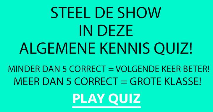 Banner for Ga jij de show stelen in deze quiz?