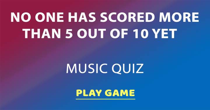 Quiz for the Intellectuals: A Test on Music.