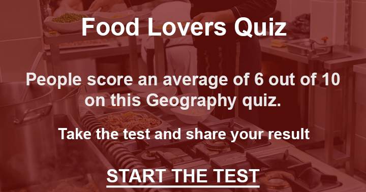 Make an effort to answer all of the 10 questions about food in this quiz.