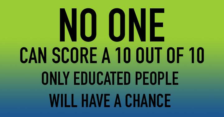 Banner for No one can score a 10 out of 10