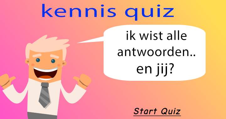 Wij denken dat je niet alle antwoorden weet!