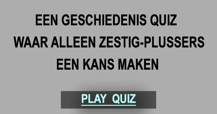 Banner for Geschiedenis quiz