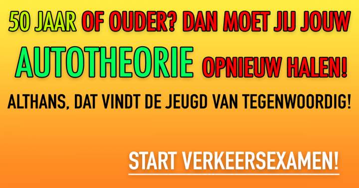 Banner for Oudjes redden zich niet meer in het verkeer. Klopt dat?