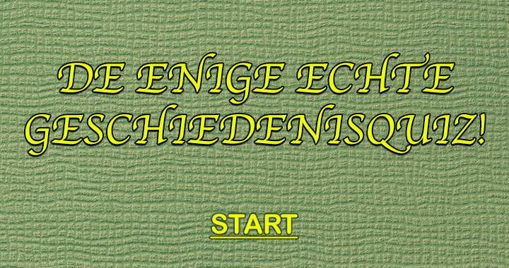 Banner for De enige echte geschiedenisquiz