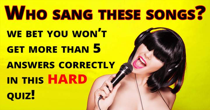 Banner for Can you tell me who performed these songs?