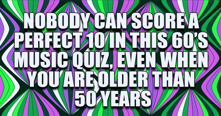 Banner for Quiz featuring music from the 1960s.
