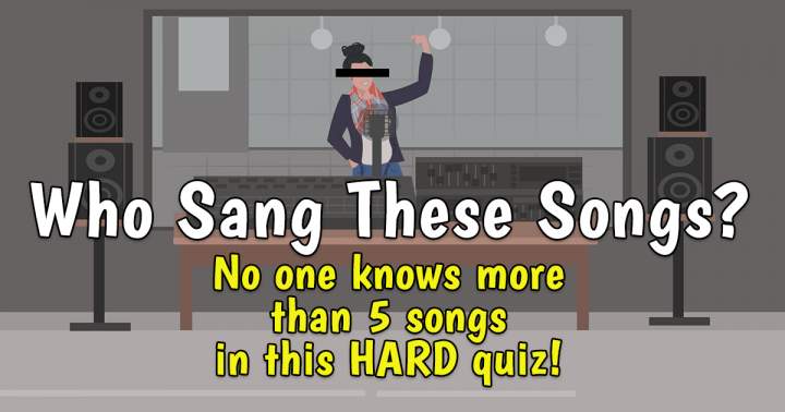 Banner for Who performed these songs?