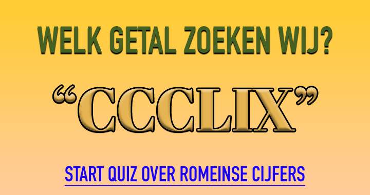 Banner for Niemand kan al deze Romeinse cijfers lezen!