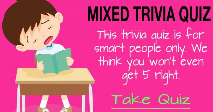 Trivia Quiz with a Mix of Questions