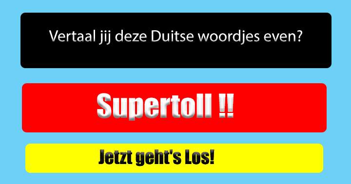 Banner for Heb jij vroeger opgelet bij het vak 'Duits'?