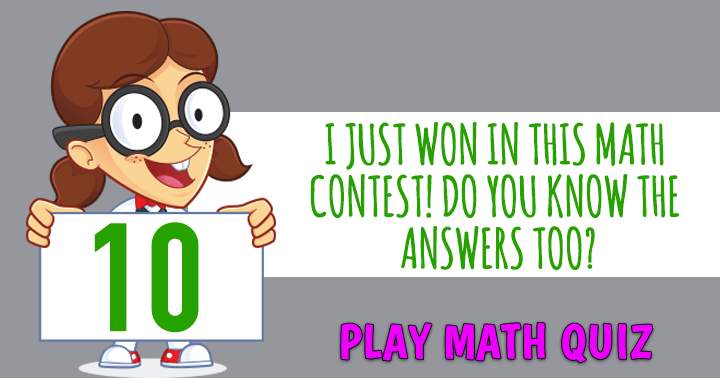 Banner for Math Contest