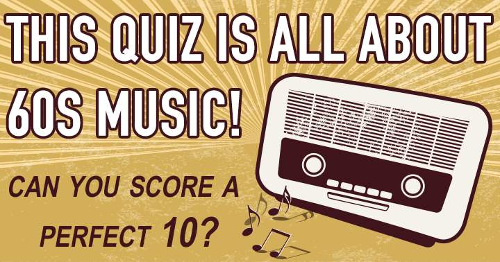 Banner for This quiz is all about 60s music! 