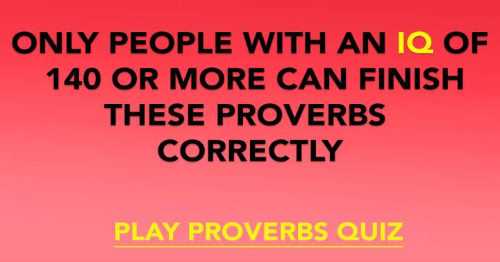 Proverbs Quiz