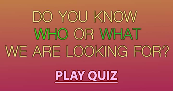 Play this fun quiz and forward it to your friends!