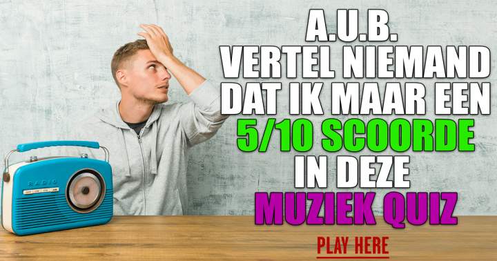 Lastige muziekquiz