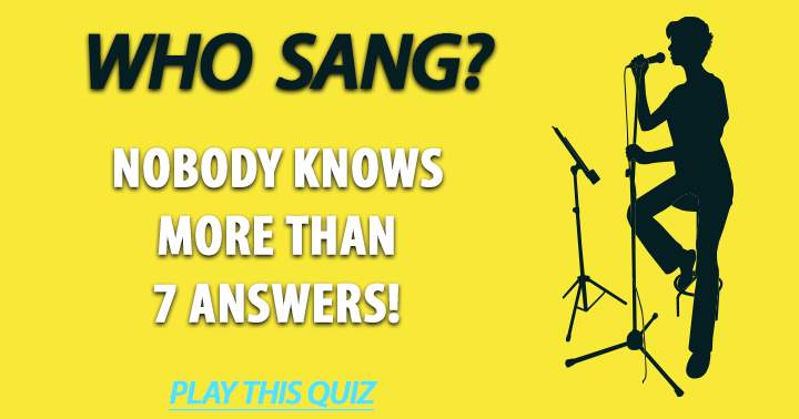 Identify the singers of these songs in this quiz.