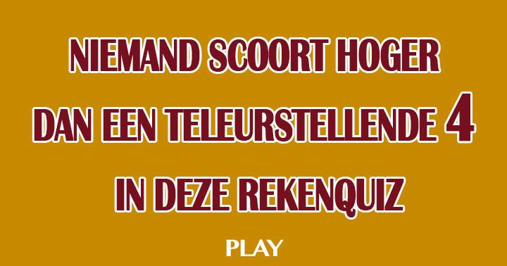 Banner for Heb je toch hoger dan een 4? Deel het met je vrienden!